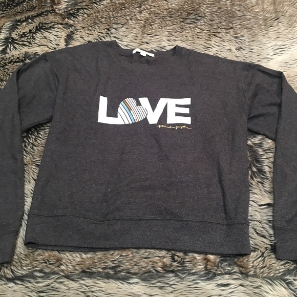 Spiritual Gangster Tops - Spiritual Gangster Love Savasana Crewneck Pullover Charcoal Gray * Size L*